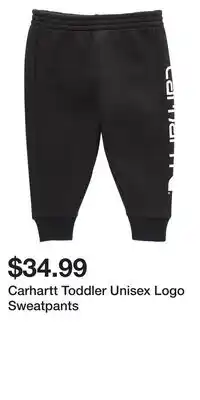 Mark's Carhartt Toddler Unisex Logo Sweatpants offer