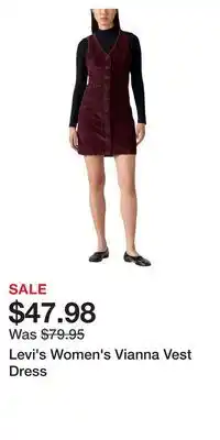 Mark's Levi's Women's Vianna Vest Dress offer