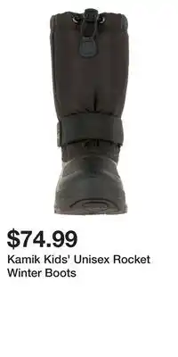 Mark's Kamik Kids' Unisex Rocket Winter Boots offer
