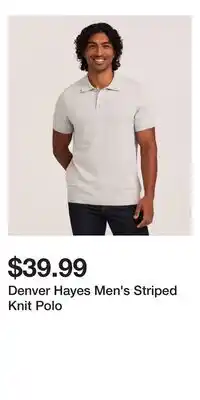 Mark's Denver Hayes Men's Striped Knit Polo offer