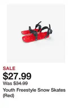 TSC Stores Youth Freestyle Snow Skates (Red) offer