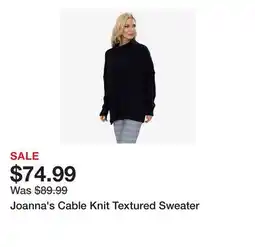 TSC Stores Joanna's Cable Knit Textured Sweater offer