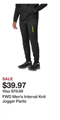 Sport Chek FWD Men's Interval Knit Jogger Pants offer