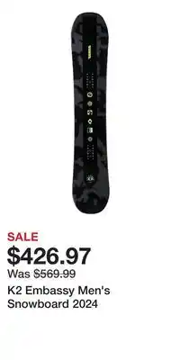 Sport Chek K2 Embassy Men's Snowboard 2024 offer