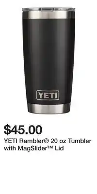 Sport Chek YETI Rambler 20 oz Tumbler with MagSlider Lid offer