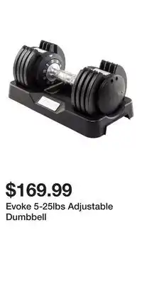 Sport Chek Evoke 5-25lbs Adjustable Dumbbell offer