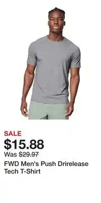 Sport Chek FWD Men's Push Drirelease Tech T-Shirt offer