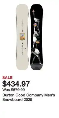 Sport Chek Burton Good Company Men's Snowboard 2025 offer
