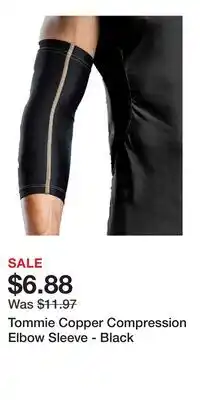 Sport Chek Tommie Copper Compression Elbow Sleeve - Black offer
