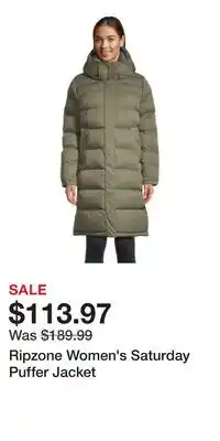 Sport Chek Ripzone Women's Saturday Puffer Jacket offer
