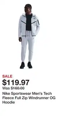 Sport Chek Nike Sportswear Men's Tech Fleece Full Zip Windrunner OG Hoodie offer