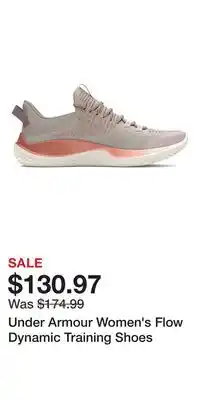 Sport Chek Under Armour Women's Flow Dynamic Training Shoes offer