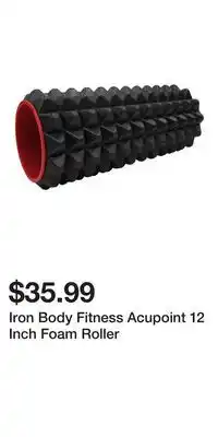 Sport Chek Iron Body Fitness Acupoint 12 Inch Foam Roller offer