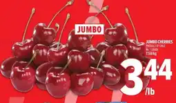 Metro Jumbo cherries offer