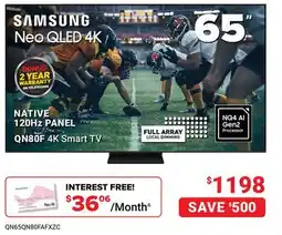 Visions Electronics SAMSUNG 65 Neo QLED 4K Smart TV offer