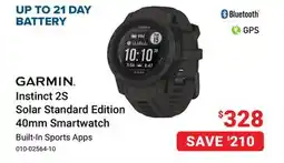 Visions Electronics GARMIN Instinct 2S Solar Standard Edition 40mm Smartwatch offer