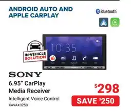 Visions Electronics SONY 6.95 CarPlay Media Receiver offer