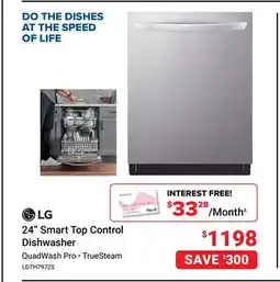 Visions Electronics LG 24 Smart Top Control Dishwasher offer