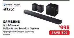 Visions Electronics 9.1.4-Channel Dolby Atmos Soundbar System offer