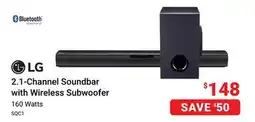 Visions Electronics LG 2.1-Channel Soundbar with Wireless Subwoofer offer