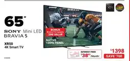 Visions Electronics SONY 65 XR50 4K Smart TV offer