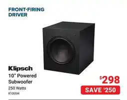 Visions Electronics KLIPSCH 10 Powered Subwoofer offer