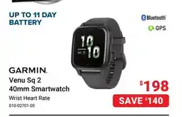 Visions Electronics GARMIN Venu Sq 2 40mm Smartwatch offer