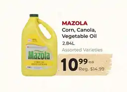 Marche Leo's MAZOLA Corn, Canola, Vegetable Oil offer