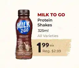 Marche Leo's MILK TO GO Protein Shakes offer