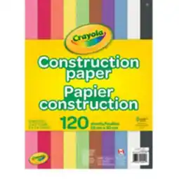 Staples Crayola Construction Paper, 120 Sheets offer