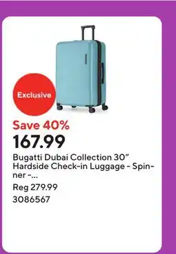 Staples Bugatti Dubai Collection 30 Hardside Check-in Luggage - Spinner - Artic Green offer