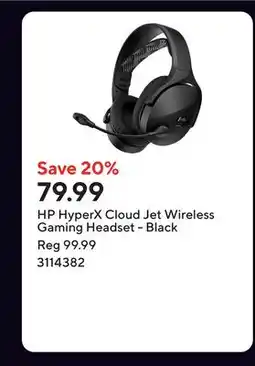 Staples HP HyperX Cloud Jet Wireless Gaming Headset - Black offer