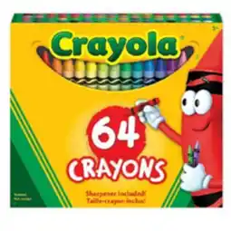 Staples Crayola Crayons with Built-In Sharpener - Assorted Colours offer