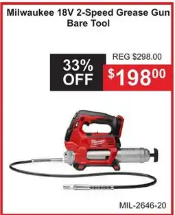 Atlas Tools & Machinery Milwaukee 18V 2-Speed Grease Gun Bare Tool offer