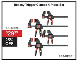 Atlas Tools & Machinery Bessey Trigger Clamps 4-Piece Set offer