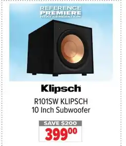 2001 Audio Video R101SW KLIPSCH 10 Inch Subwoofer offer