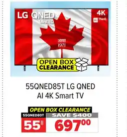 2001 Audio Video 55QNED85T 55 LG QNED AI 4K Smart TV offer