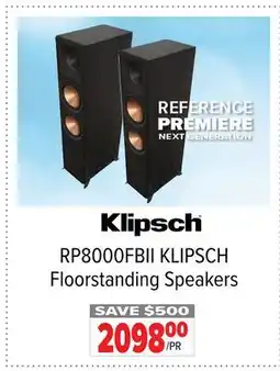2001 Audio Video RP8000FBII KLIPSCH Floorstanding Speakers offer