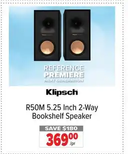 2001 Audio Video R50M Klipsch 5.25 Inch 2-Way Bookshelf Speaker offer
