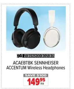 2001 Audio Video ACAEBTBK SENNHEISER ACCENTUM Wireless Headphones offer
