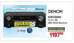 2001 Audio Video AVRX2800H 7.2 Ch. 8K HDR HEOS Receiver offer