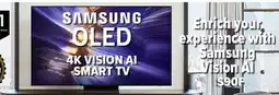 2001 Audio Video QN48S90F SAMSUNG OLED 4K VISION AI SMART TV 48 offer