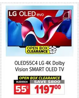 2001 Audio Video 55 LG 4K Dolby Vision SMART OLED TV offer