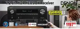 2001 Audio Video AVRX2800H Denon 7.2 Ch. HDR HEOS 8K Receiver offer