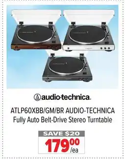 2001 Audio Video ATLP60XBB/GM/BR AUDIO-TECHNICA Fully Auto Belt-Drive Stereo Turntable offer