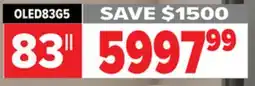 2001 Audio Video OLED83G5 LG 83 OLED evo AL G5 4K Smart TV 2025 offer
