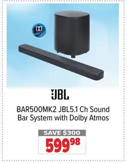 2001 Audio Video JBL5.1 Ch Sound Bar System with Dolby Atmos offer