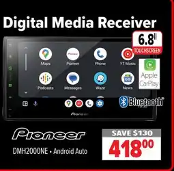 2001 Audio Video DMH2000NE Pioneer 6.8 Digital Media Receiver offer