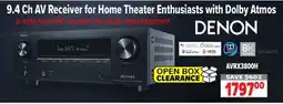 2001 Audio Video AVRX3800H Denon 9.4 Ch AV Receiver for Home Theater Enthusiasts with Dolby Atmos offer