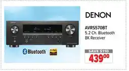 2001 Audio Video DENON 5.2 Ch. Bluetooth 8K Receiver offer